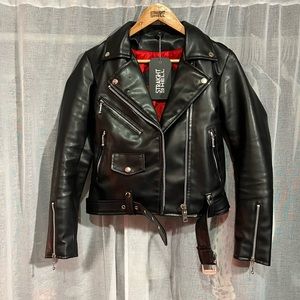 Straight To Hell Vegan Commando Leather Jacket